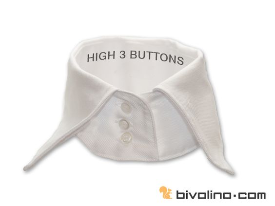 High 3 buttons collar for women
