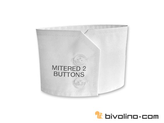 Mitered cuff 2 buttons