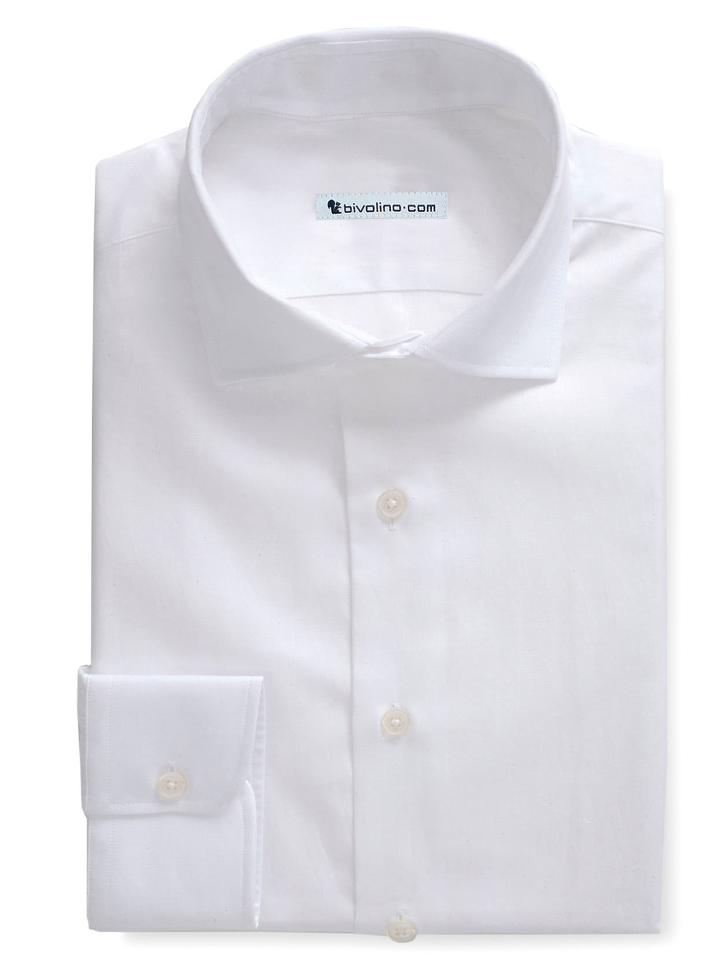 ELUGE - Witte visgraat overhemd - PEGLI 1