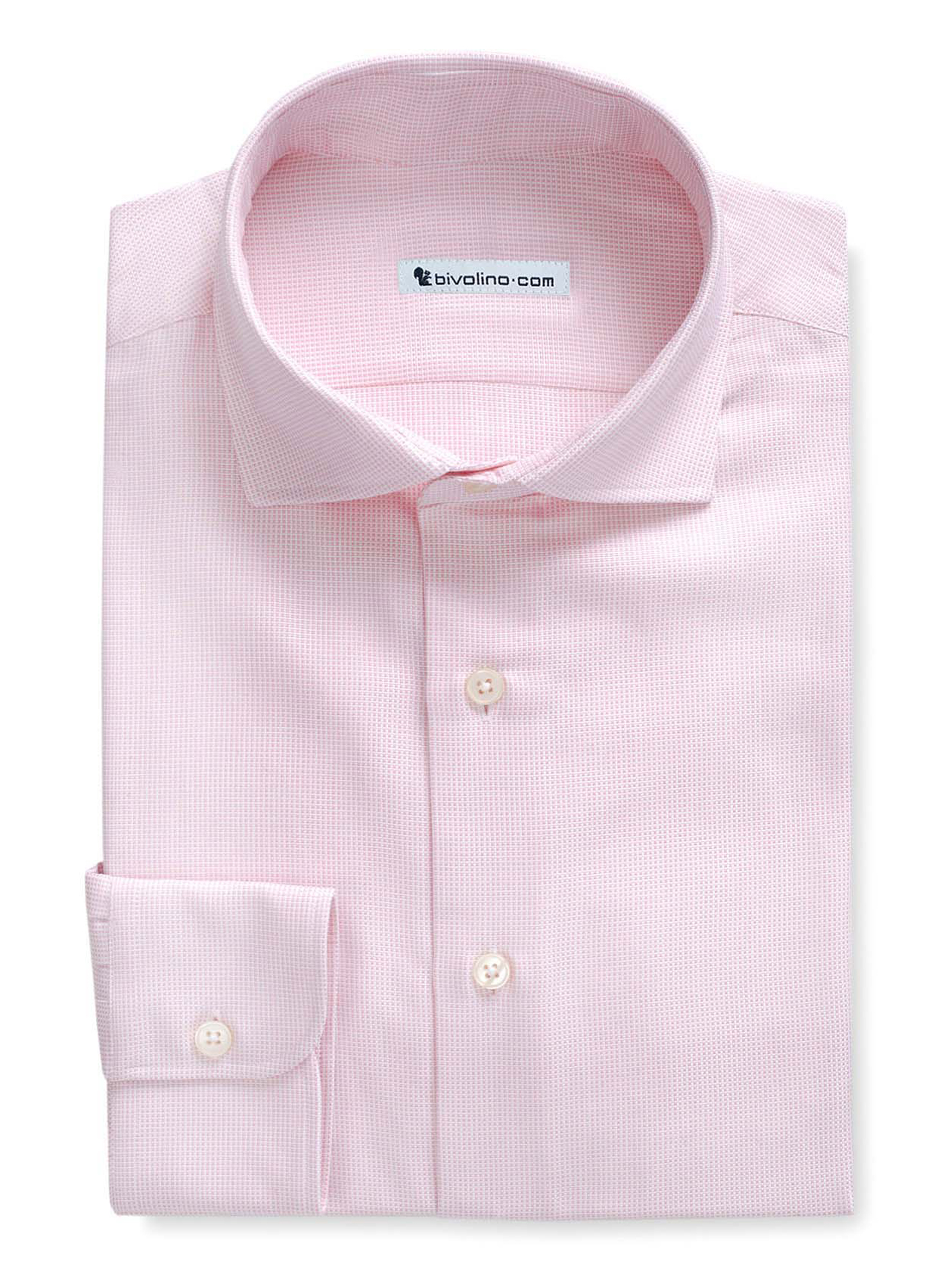 PANIMANO - Oxford effen roze overhemd - ROYAL PANAMA 2