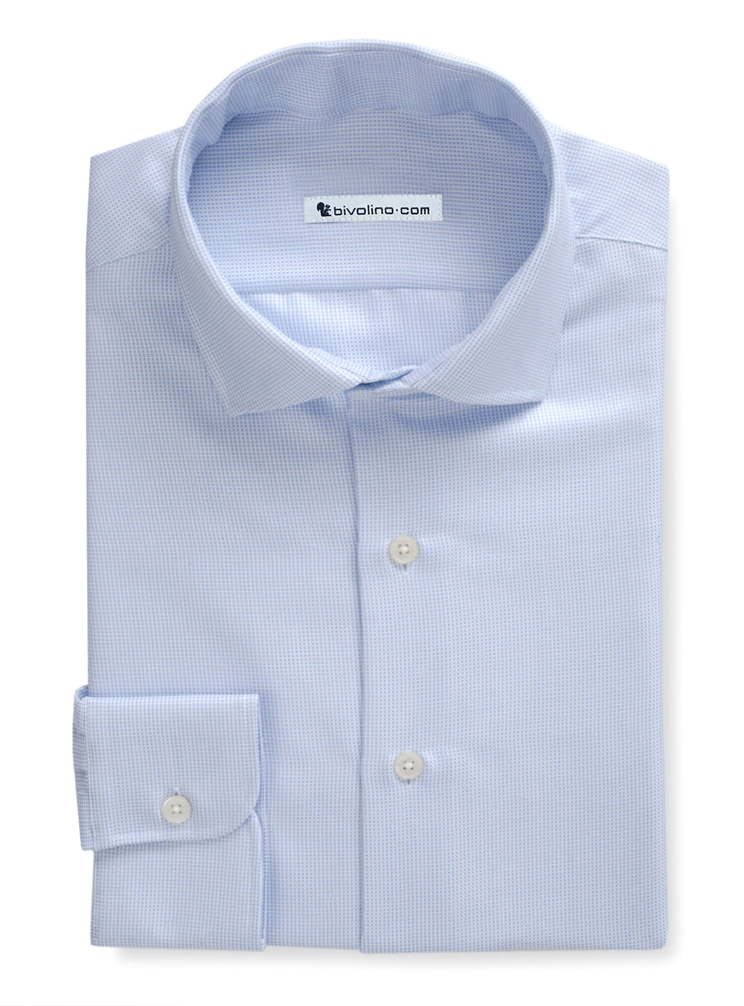 DESELLO - Blauwe Oxford overhemd - OFFERD 1